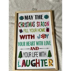 3 for $15 Ashland Christmas Season Wooden Holiday Christmas Large Sign 18" x 12